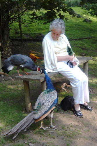 Mum at Prinknash Abbey